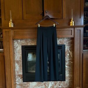 ME+EM, Black, Wide Leg, Wool Blend, Pants, Size 2/4  (Sz 4 alter waist to sz 2)